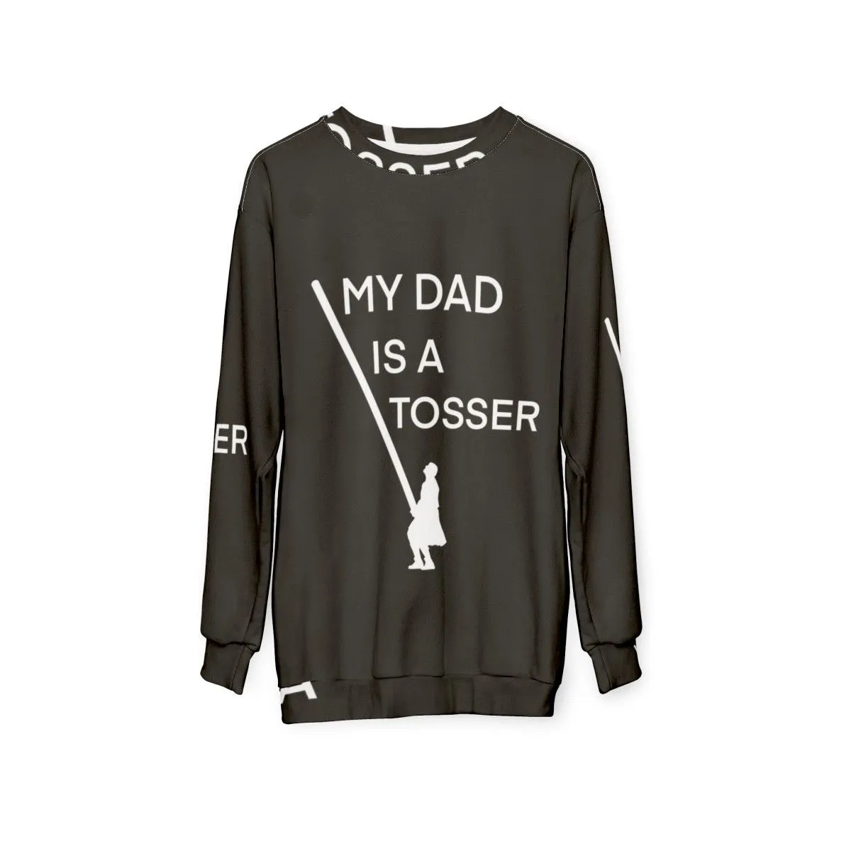 "Caber Toss Sweatshirt for Athletic Dads: My Dad's a Tosser"