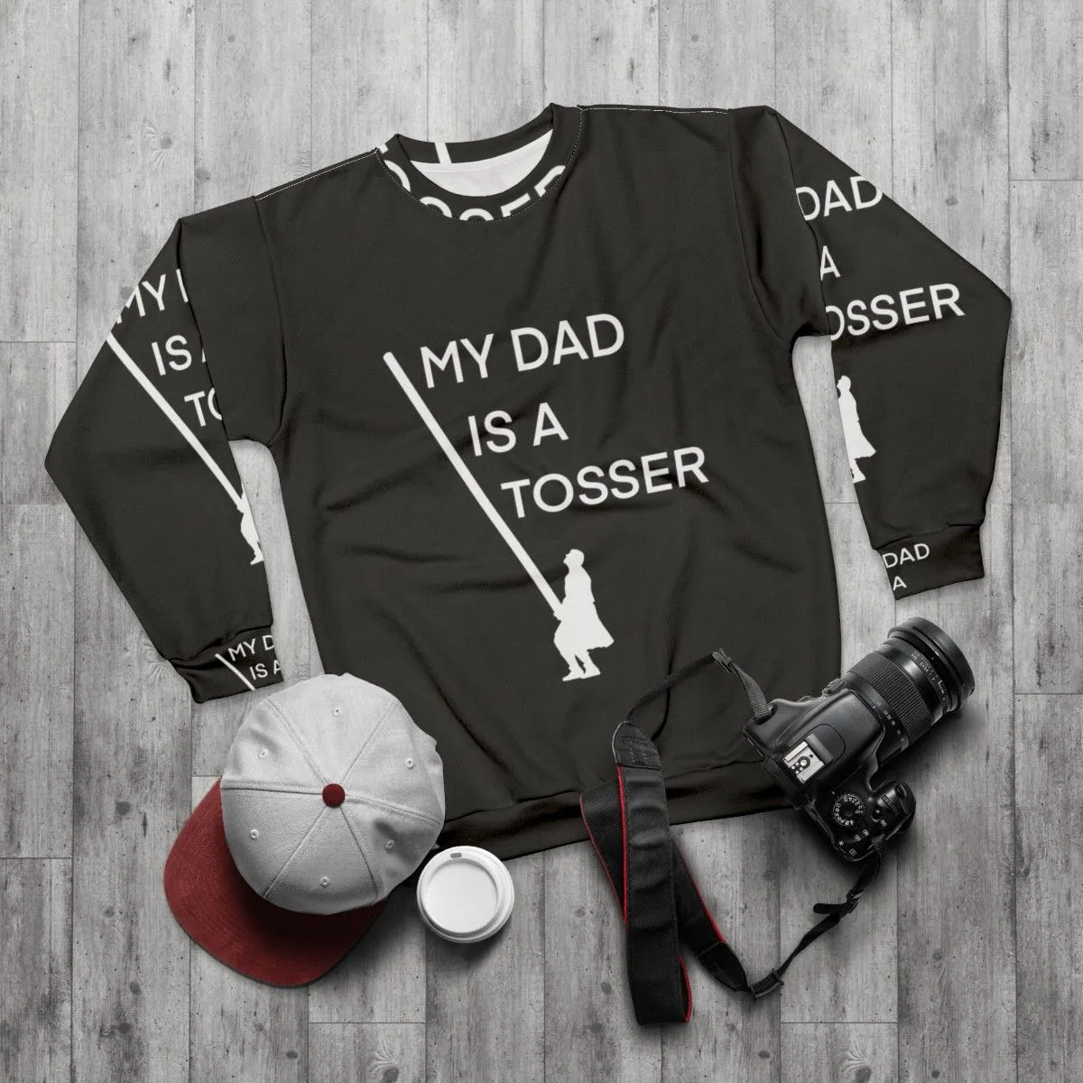 "Caber Toss Sweatshirt for Athletic Dads: My Dad's a Tosser"