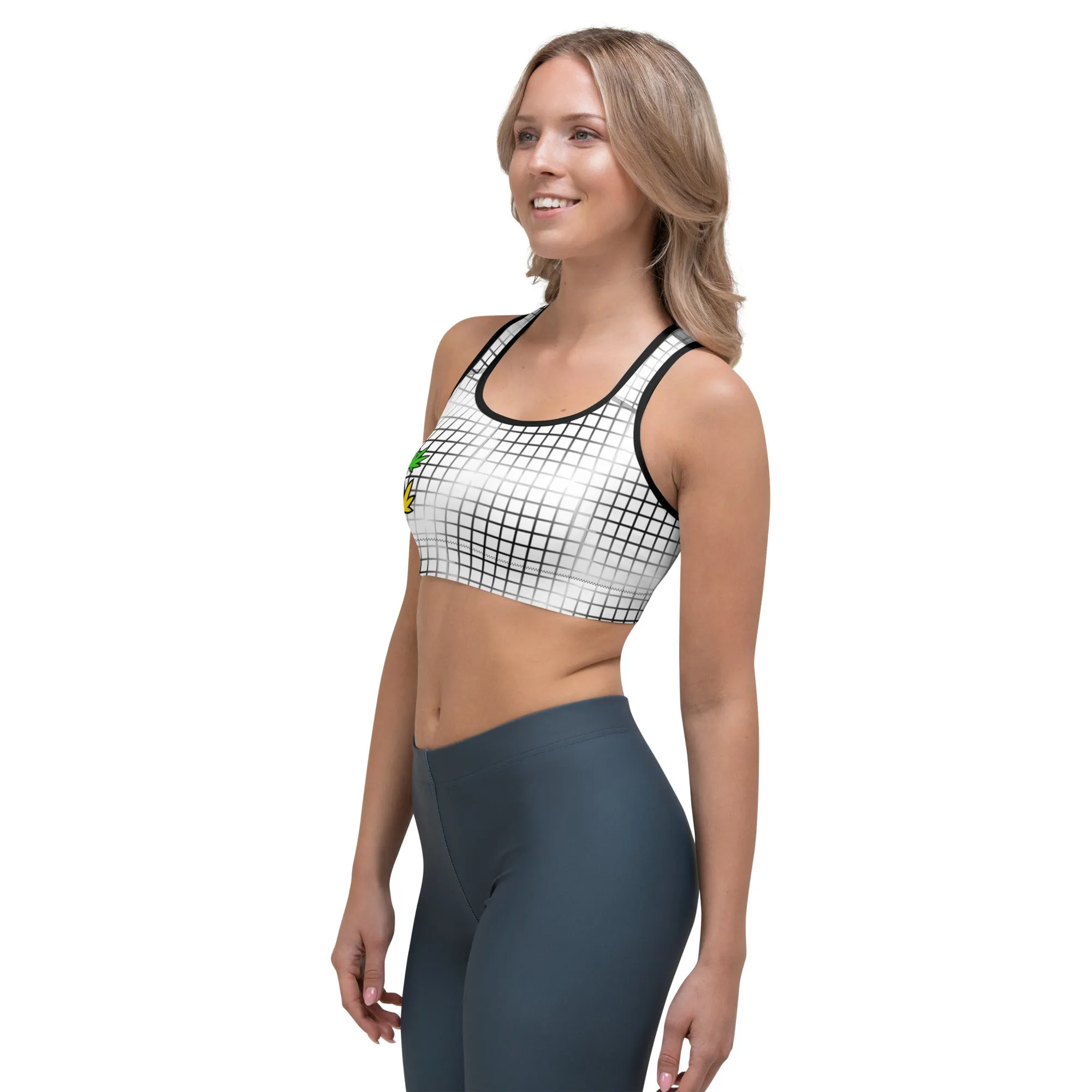 Ras colors on gridr Sports bra