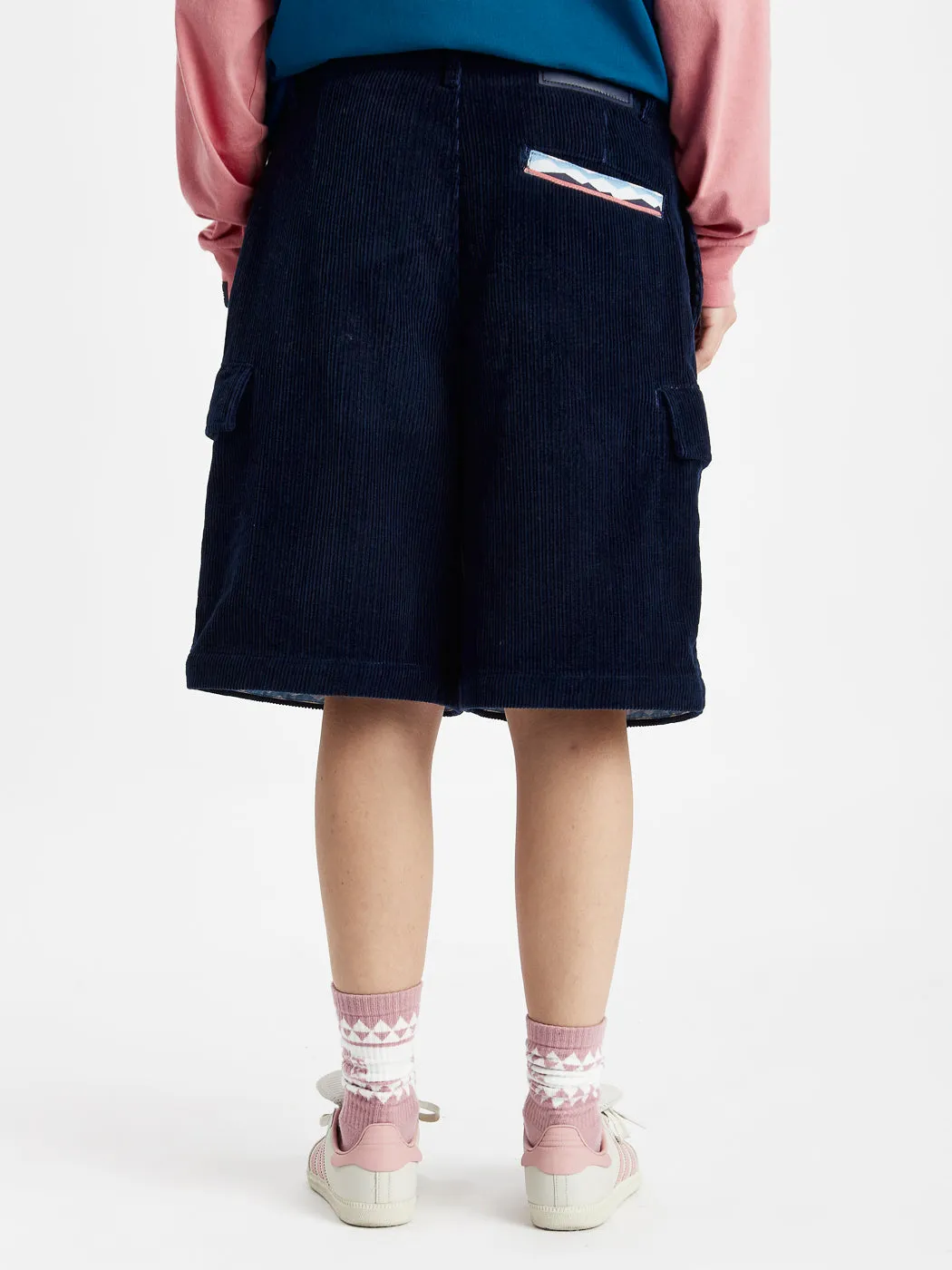 Raye Corduroy Jorts Navy