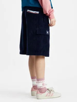 Raye Corduroy Jorts Navy