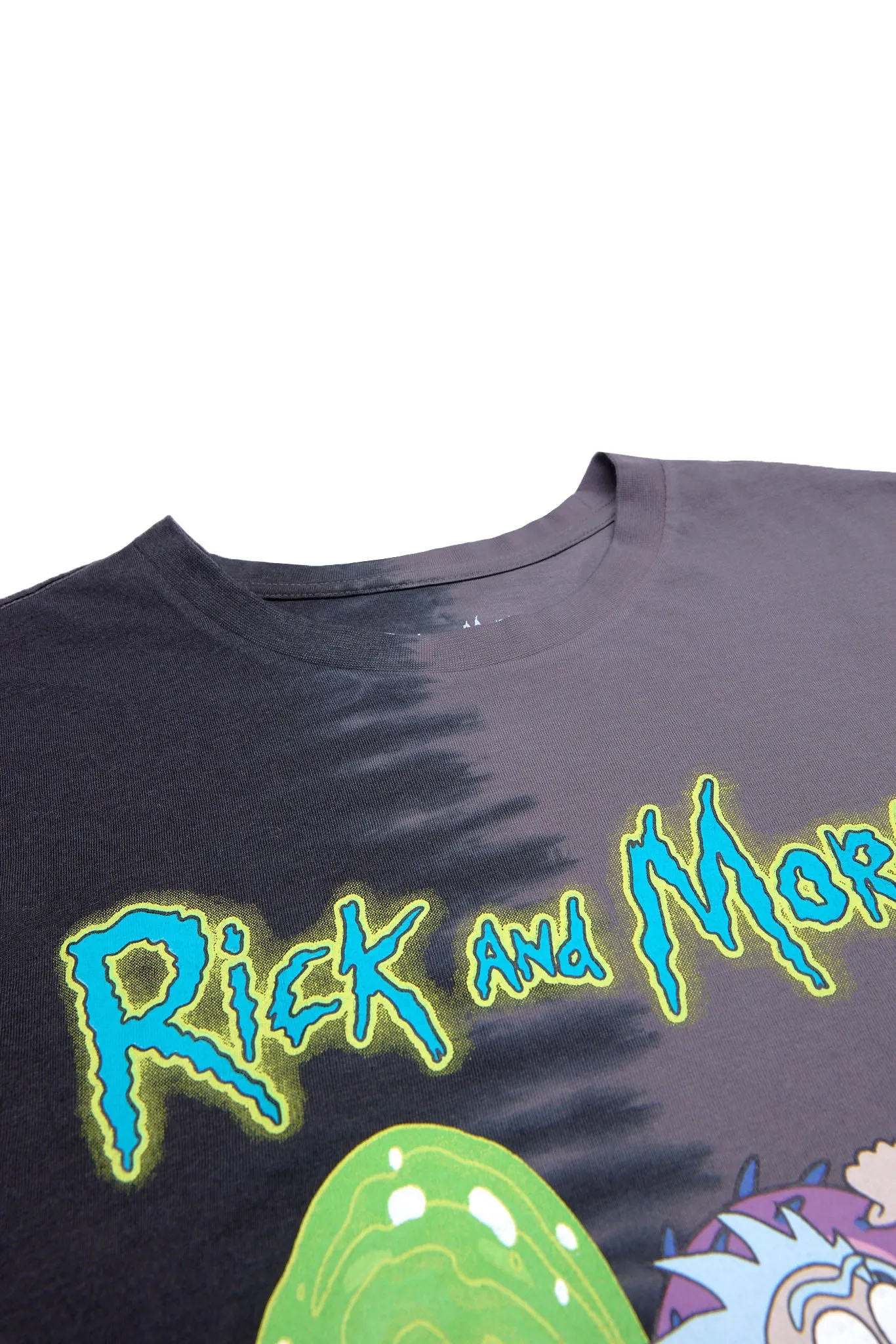 Rick And Morty Portal Graphic Split Tie Dye Tee