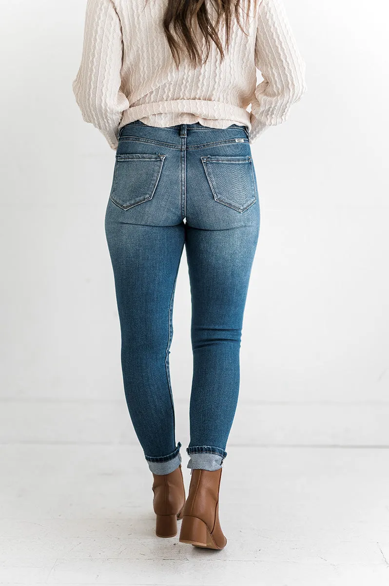 Ronnie Button Down Skinny Jeans - Kancan