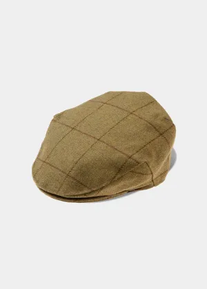 Rutland Men's Tweed Flat Cap In Lichen