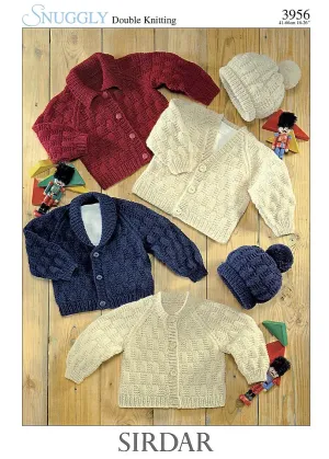 Sirdar - Baby Cardigans in Snuggly Double Knit - Knitting Pattern 3956