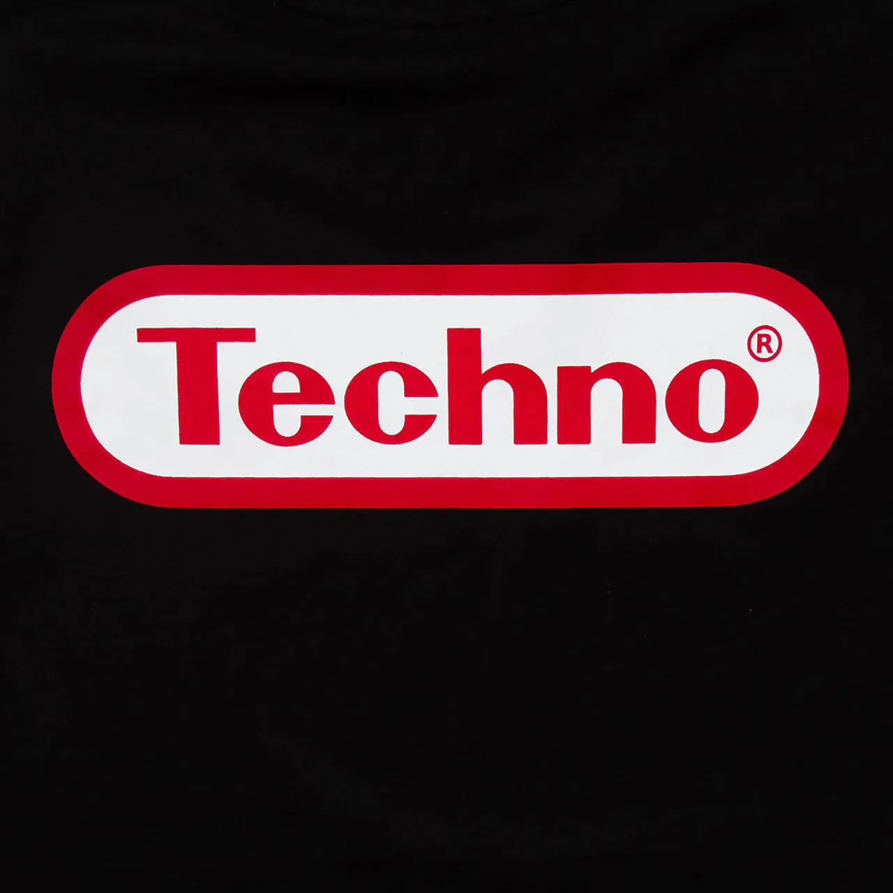 Super Techno Front Print - Sweatshirt - Black