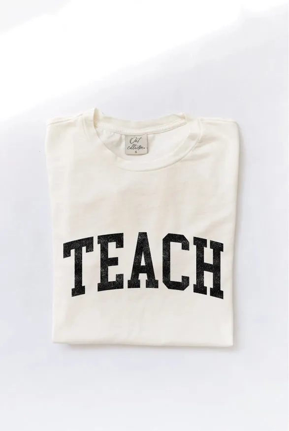 Teach Mineral Washed Graphic Top