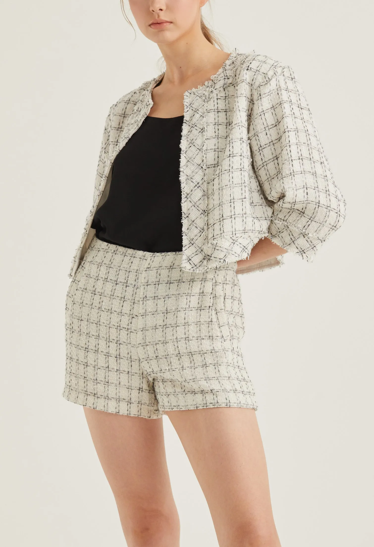 Tweed Chic Brunch Crop Jacket