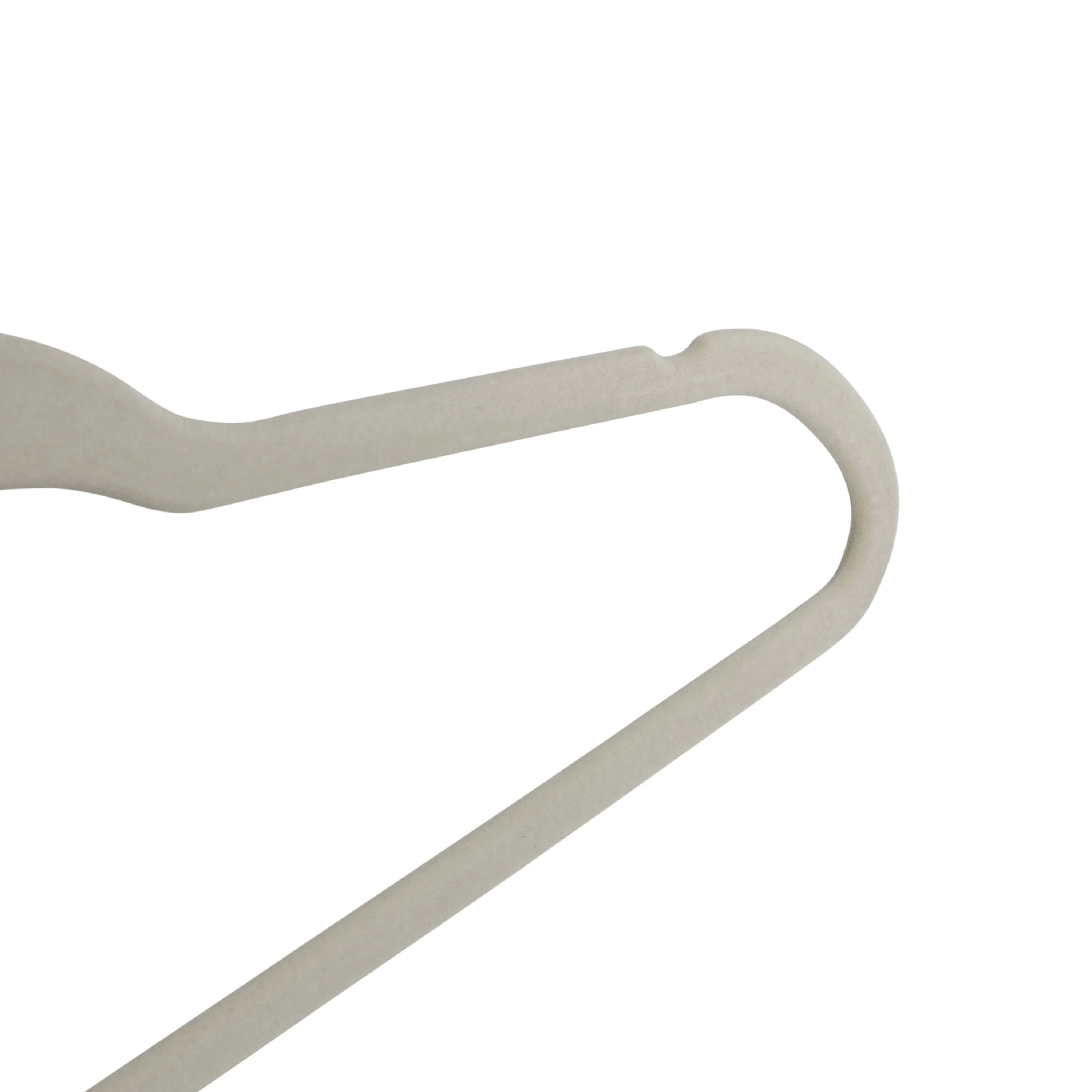 Warm Gray Slim-Profile Non-Slip Velvet Hangers (25-Pack)